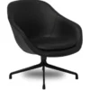 About A Lounge Chair Low AAL81 Svart Läder