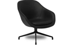 About A Lounge Chair Low AAL81 Svart Läder