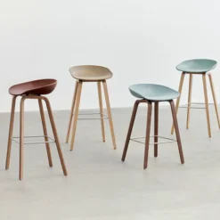 About A Stool AAS32 Barstol Lackerad Valnöt
