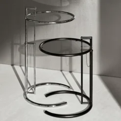 Adjustable Table E 1027 Svart Sidobord