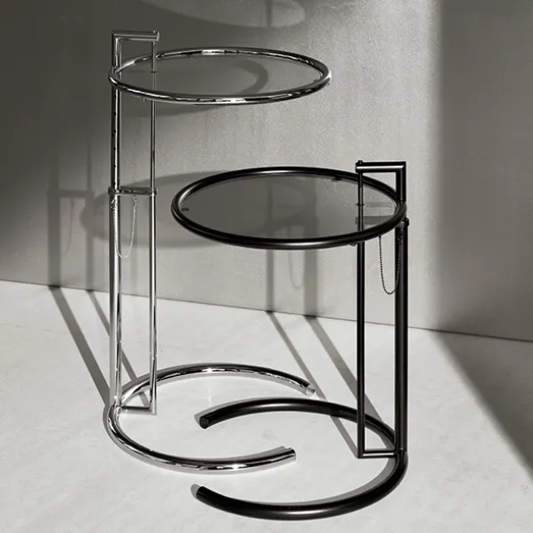 Adjustable Table E 1027 Svart Sidobord