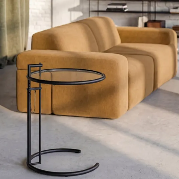 Adjustable Table E 1027 Svart Sidobord