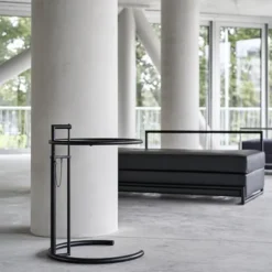 Adjustable Table E 1027 Svart Sidobord