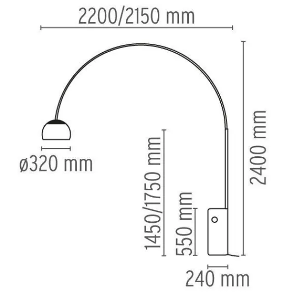 Arco LED Golvlampa