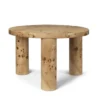 Burl Post Coffee Table