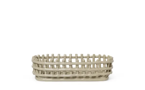 Ceramic Basket Oval