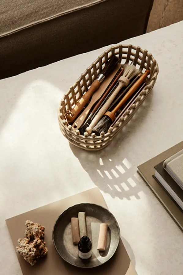 Ceramic Basket Oval