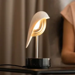 Chirp Väckarklocka/Lampa Marmor