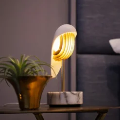 Chirp Väckarklocka/Lampa Marmor