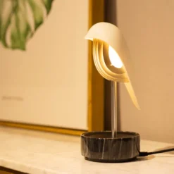 Chirp Väckarklocka/Lampa Marmor