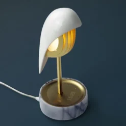 Chirp Väckarklocka/Lampa Marmor