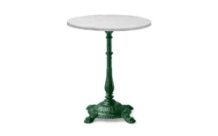 Classic Cafébord Marmorskiva Ø65 4tass