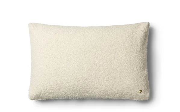 Clean Cushion Wool Boucle