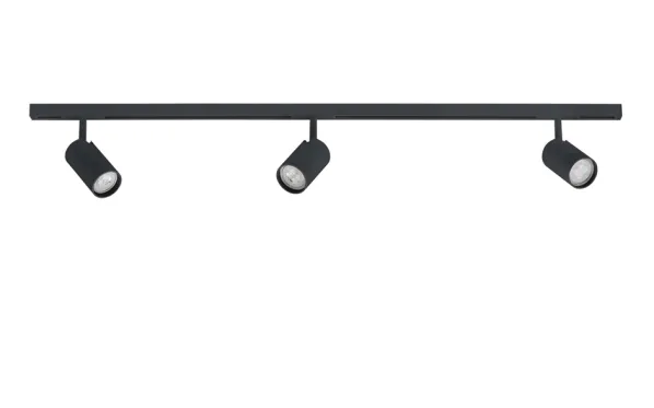 Designline System 1m – 3 x Tube Spots Svart