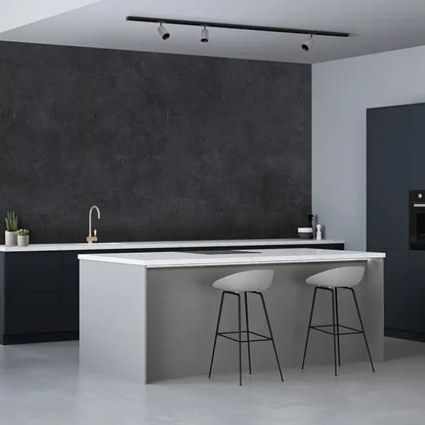 Designline System 1m – 3 x Tube Spots Svart