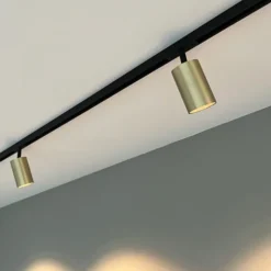 Designline System 1m – 3 x Tube Spots Svart