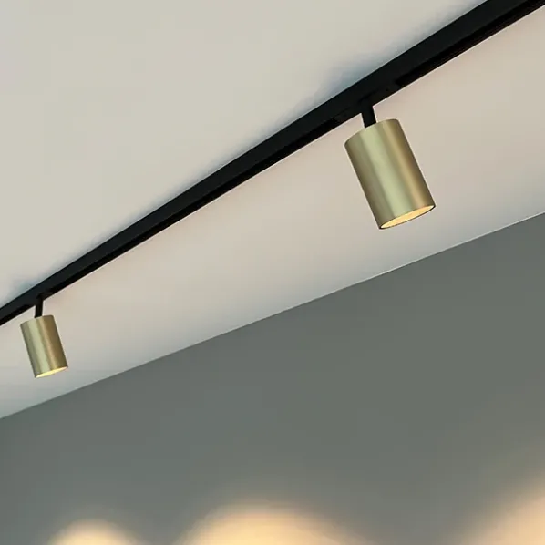 Designline System 1m – 3 x Tube Spots Svart
