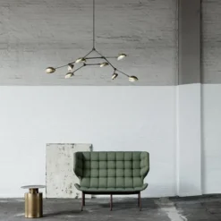 Drop Chandelier Taklampa Mässing