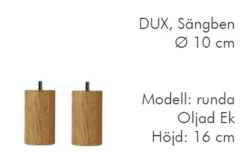 Dux Sängben Cylindriska ø10 cm