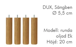 Dux Sängben Cylindriska Ø5,5cm