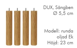 Dux Sängben Cylindriska Ø5,5cm