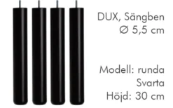 Dux Sängben Cylindriska Ø5,5cm