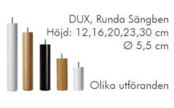 Dux Sängben Cylindriska Ø5,5cm