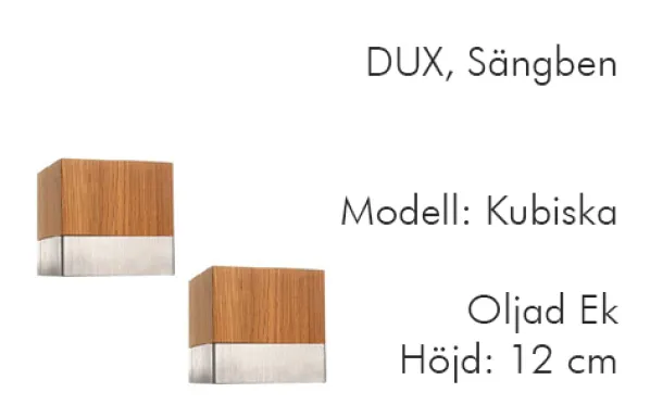 Dux Sängben Kubiska 2-Pack