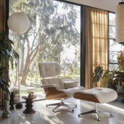 Eames Lounge Chair Ottoman Tyg