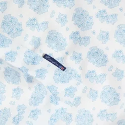 Floral Bäddset Satin Blue/White