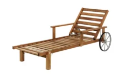 Fri Form Liggvagn Med Armstöd Teak