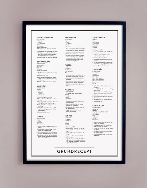 Grundrecept Affisch