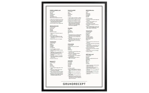 Grundrecept Affisch