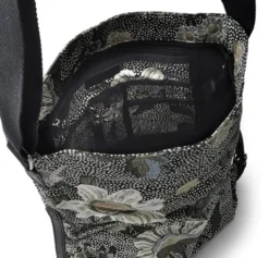 Handväska Shoulder Bag Flower Linen
