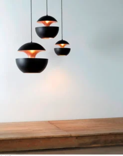 HCS Taklampa Svart & Koppar