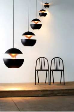 HCS Taklampa Svart & Koppar