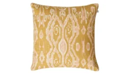 Ikat Madras kuddfodral Spicy Yellow/Rose