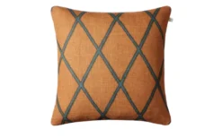 Ikat Orissa kuddfordral Taupe/Palace Blue