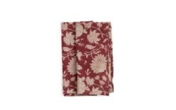 Indian Rose Linneservett 50×50