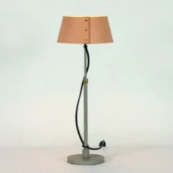 Karl 925 Bordslampa Läder Låg