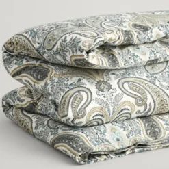 Key West Paisley Påslakan Enkelt Dark Putty