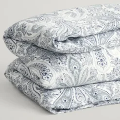 Key West Paisley Påslakan Enkelt Heather Grey