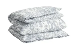Key West Paisley Påslakan Enkelt Heather Grey