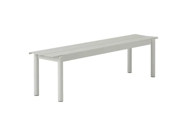 Linear Steel Bänk Utemöbel