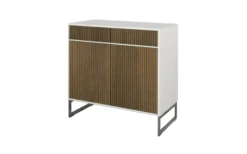 Line Burned Walnut Hög