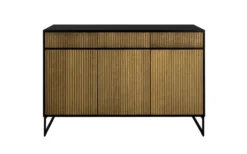 Line Burned Walnut Skänk Hög