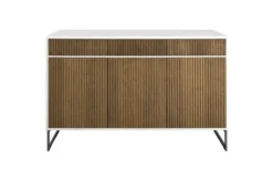 Line Burned Walnut Skänk Hög