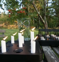 Ljusstake Stumpastaken Svart Small
