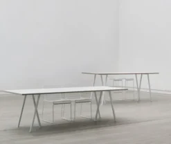 Loop Stand Table Matbord Vitt