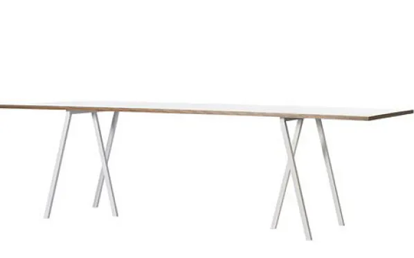 Loop Stand Table Matbord Vitt